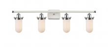 Innovations Lighting 516-4W-WPC-CE231-W-LED - Kingsbury - 4 Light - 34 inch - White Polished Chrome - Bath Vanity Light