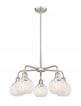 Innovations Lighting 516-5CR-SN-G1216-6WM - White Mouchette - 5 Light - 24 inch - Satin Nickel - Chandelier