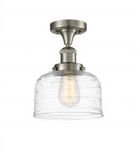 Innovations Lighting 517-1CH-SN-G713-LED - Bell - 1 Light - 8 inch - Brushed Satin Nickel - Semi-Flush Mount