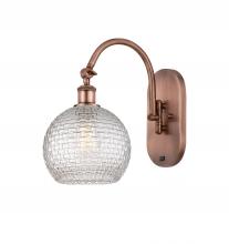 Innovations Lighting 518-1W-AC-G122C-8CL - Athens - 1 Light - 8 inch - Antique Copper - Sconce