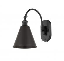 Innovations Lighting 518-1W-BK-MBC-8-BK-LED - Berkshire - 1 Light - 8 inch - Matte Black - Adjustable Swing Arm