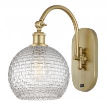 Innovations Lighting 518-1W-SG-G122C-8CL - Athens - 1 Light - 8 inch - Satin Gold - Sconce