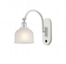 Innovations Lighting 518-1W-WPC-G411-LED - Dayton - 1 Light - 6 inch - White Polished Chrome - Sconce