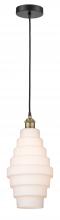 Innovations Lighting 616-1P-BAB-G671-8 - Cascade - 1 Light - 8 inch - Black Antique Brass - Cord hung - Mini Pendant