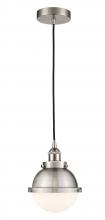 Innovations Lighting 616-1PH-SN-HFS-61-SN-LED - Hampden - 1 Light - 7 inch - Brushed Satin Nickel - Cord hung - Mini Pendant