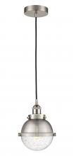 Innovations Lighting 616-1PH-SN-HFS-64-SN-LED - Hampden - 1 Light - 7 inch - Brushed Satin Nickel - Cord hung - Mini Pendant