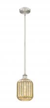 Innovations Lighting 616-1S-SN-G460-7ME - Preston Cylinder - 1 Light - 7 inch - Brushed Satin Nickel - Stem hung - Mini Pendant