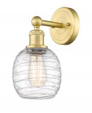 Innovations Lighting 616-1W-SG-G1013 - Belfast - 1 Light - 6 inch - Satin Gold - Sconce