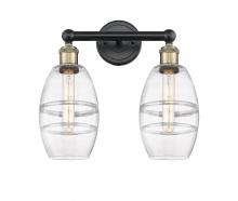 Innovations Lighting 616-2W-BAB-G557-6CL - Vaz - 2 Light - 15 inch - Black Antique Brass - Bath Vanity Light