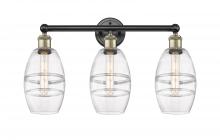 Innovations Lighting 616-3W-BAB-G557-6CL - Vaz - 3 Light - 24 inch - Black Antique Brass - Bath Vanity Light