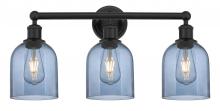 Innovations Lighting 616-3W-BK-G558-6BL - Bella - 3 Light - 24 inch - Matte Black - Bath Vanity Light