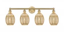 Innovations Lighting 616-4W-BB-G459-6ME - Preston Bulb - 4 Light - 33 inch - Brushed Brass - Bath Vanity Light