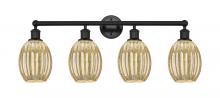 Innovations Lighting 616-4W-BK-G459-6ME - Preston Bulb - 4 Light - 33 inch - Matte Black - Bath Vanity Light