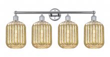 Innovations Lighting 616-4W-PC-G460-7ME - Preston Cylinder - 4 Light - 34 inch - Polished Chrome - Bath Vanity Light