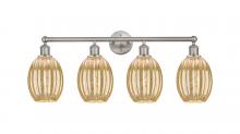 Innovations Lighting 616-4W-SN-G459-6ME - Preston Bulb - 4 Light - 33 inch - Brushed Satin Nickel - Bath Vanity Light