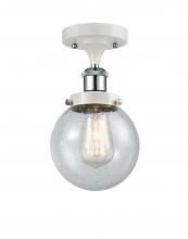 Innovations Lighting 916-1C-WPC-G204-6 - Beacon - 1 Light - 6 inch - White Polished Chrome - Semi-Flush Mount