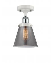 Innovations Lighting 916-1C-WPC-G63-LED - Cone - 1 Light - 6 inch - White Polished Chrome - Semi-Flush Mount