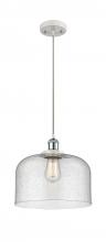 Innovations Lighting 916-1P-WPC-G74-L - Bell - 1 Light - 12 inch - White Polished Chrome - Cord hung - Mini Pendant