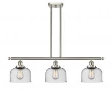 Innovations Lighting 916-3I-SN-G74-LED - Bell - 3 Light - 36 inch - Brushed Satin Nickel - Stem Hung - Island Light