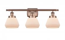 Innovations Lighting 916-3W-AC-G171 - Fulton - 3 Light - 26 inch - Antique Copper - Bath Vanity Light