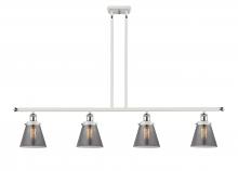 Innovations Lighting 916-4I-WPC-G63-LED - Cone - 4 Light - 48 inch - White Polished Chrome - Stem Hung - Island Light