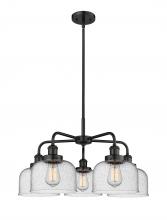 Innovations Lighting 916-5CR-BK-G74 - Cone - 5 Light - 26 inch - Matte Black - Chandelier