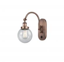 Innovations Lighting 918-1W-AC-G204-6 - Beacon - 1 Light - 6 inch - Antique Copper - Sconce