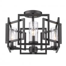 Golden 6068-FM BLK - Marco Flush Mount in Matte Black