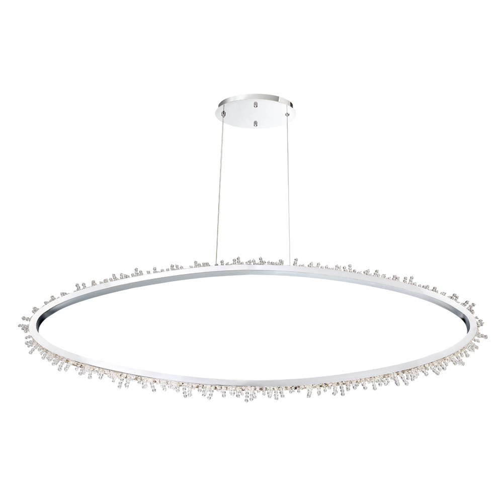 Scoppia, LED Chndlr, Oval, Chr