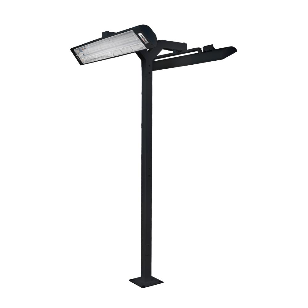 Eurofase EF3908PMDB 39 Inch 8ft Black Pole Mount With Double Crossbar