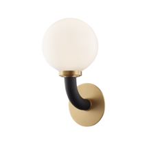 Hudson Valley 3631-AGB/BK - 1 LIGHT WALL SCONCE