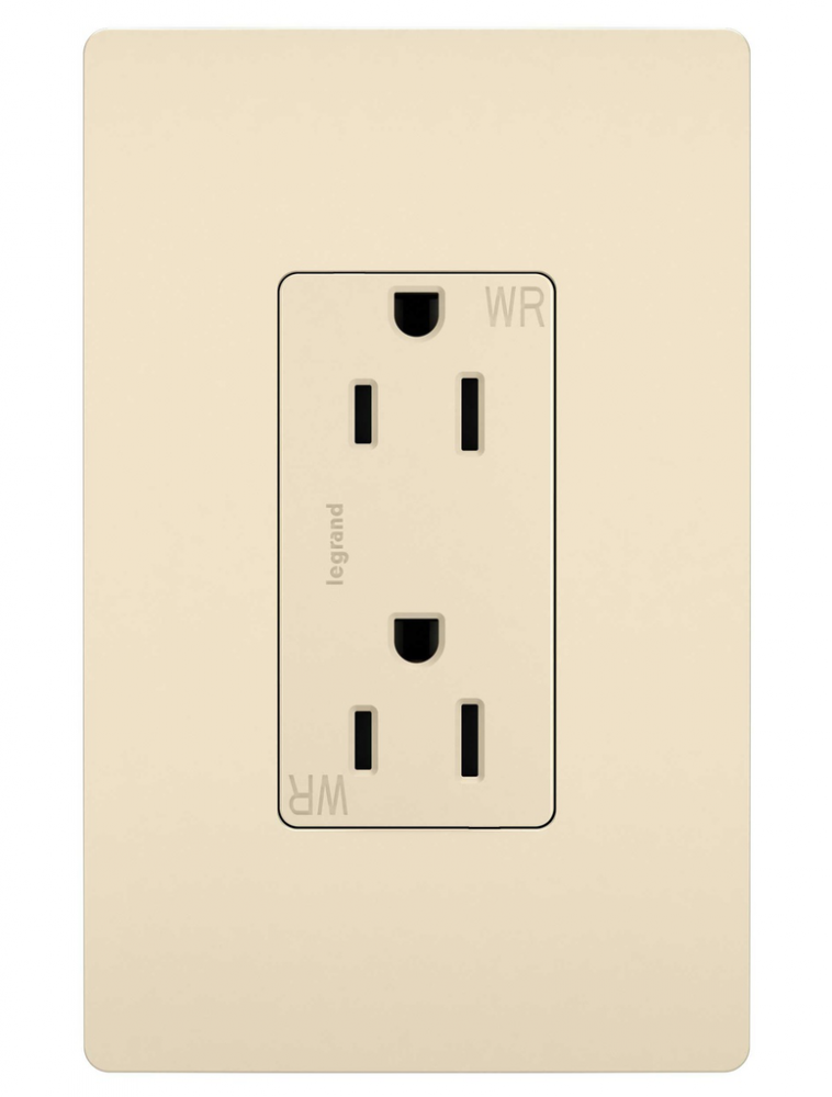 radiant? Outdoor Outlet, Light Almond (10 pack)