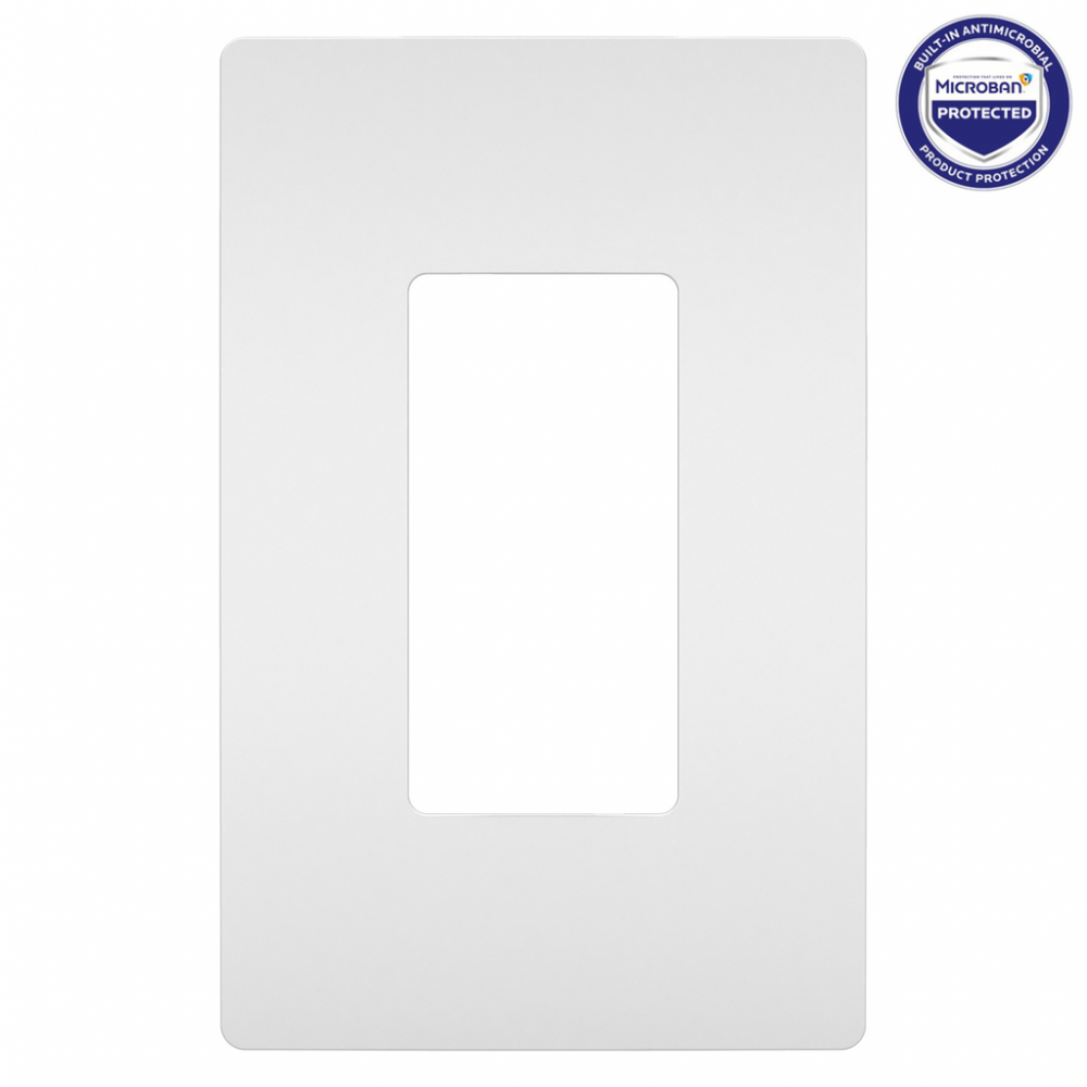 radiant® One-Gang Screwless Wall Plate with Microban®