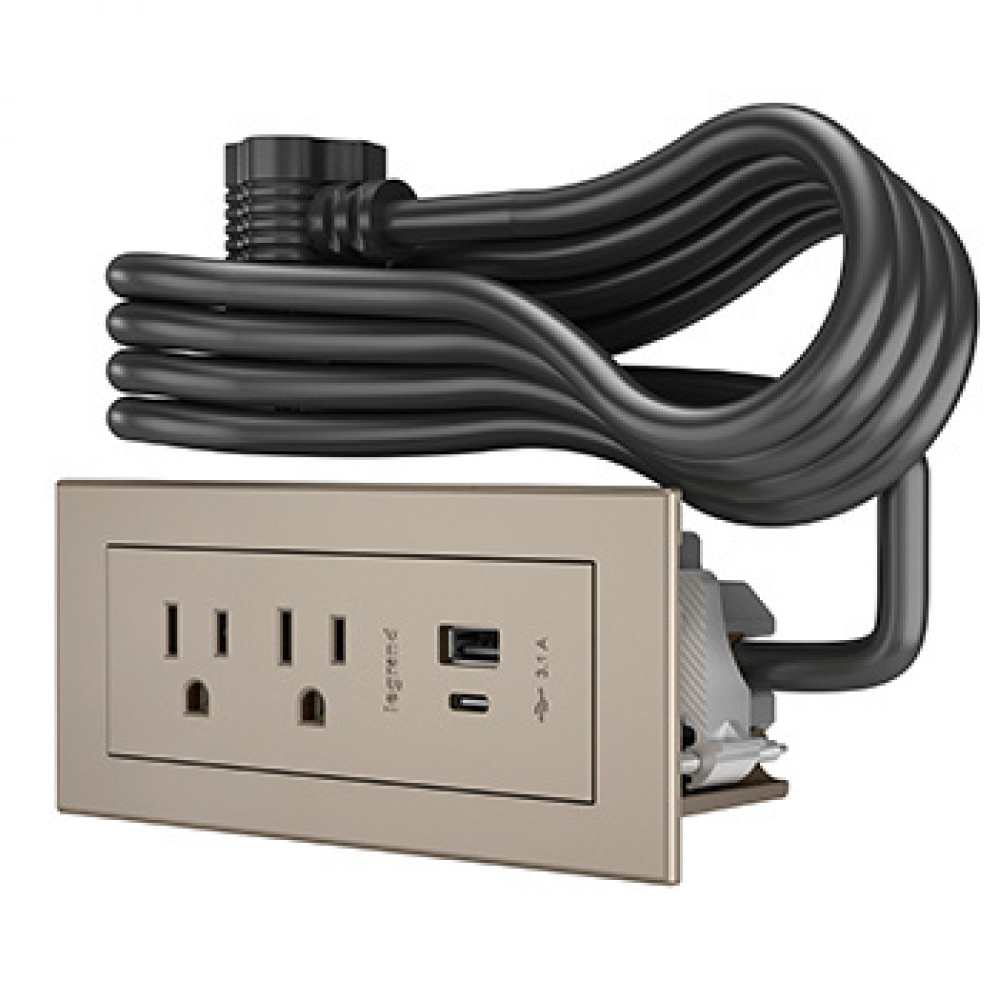 RADIANT FPC USB A/C, 10FT, NI 2 TR OL, 2 USB CHARGING PORTS