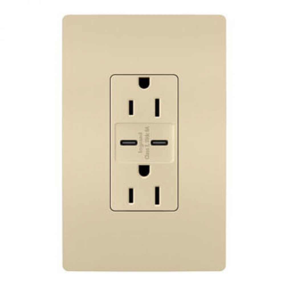 radiant® 15A Tamper-Resistant Ultra-Fast USB Type C/C Outlet, Ivory (10 pack)