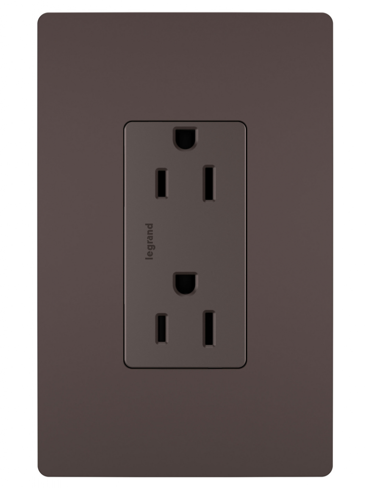 radiant® Tamper-Resistant Outlet, Dark Bronze (12 pack)