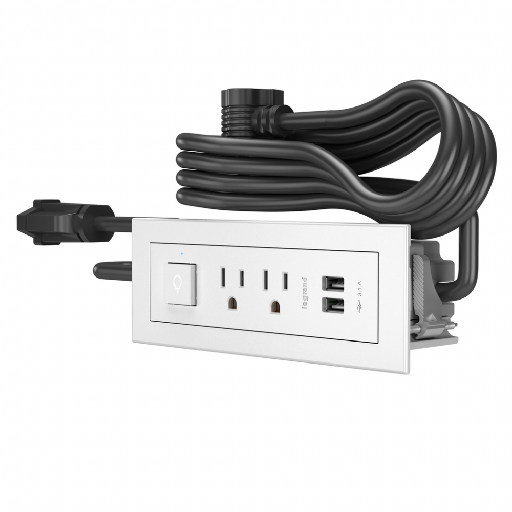 Furniture Power Switching Power Unit- White