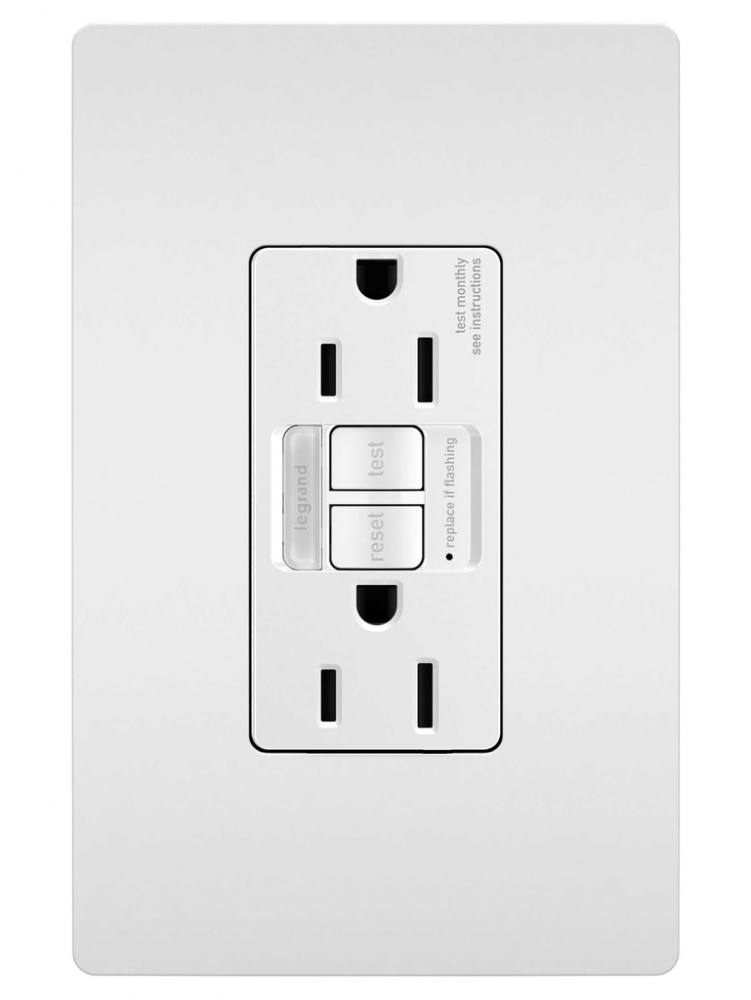 radiant? Tamper-Resistant 15A Duplex Self-Test GFCI Receptacles with SafeLock? Protection and Night (4 pack)