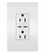 Legrand Radiant R26USBCCW - RADIANT 3.1 C/C USB+15A DUP REC W