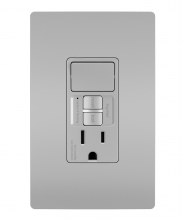 Legrand Radiant 1597SWTTRGRY - radiant? Single Pole Switch with Tamper Resistant Self Test GFCI Outlet, Gray
