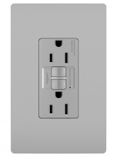 Legrand Radiant 1597TRGRY - radiant? Spec Grade 15A Tamper Resistant Self Test GFCI Receptacle, Gray