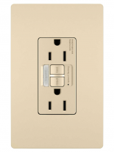 Legrand Radiant 1597NTLTRICCD4 - radiant? 15A Tamper-Resistant Self-Test GFCI Outlet with Night Light, Ivory (4 pack)