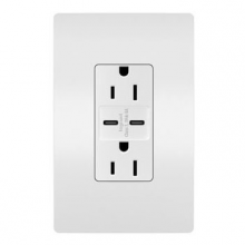 Legrand Radiant R26USBCC6W - radiant? 15A Tamper-Resistant Ultra-Fast USB Type C/C Outlet, White (10 pack)