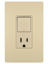 Legrand Radiant RCD38TRI - radiant? Single Pole/3-Way Switch with 15A Tamper-Resistant Outlet, Ivory
