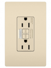 Legrand Radiant 1597NTLTRLACCD4 - radiant? 15A Tamper-Resistant Self-Test GFCI Outlet with Night Light, Light Almond (4 pack)