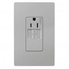 Legrand Radiant 1597TRSGLGRY - radiant? 15A Tamper-Resistant Self-Test Simplex GFCI Outlet, Gray (10 pack)