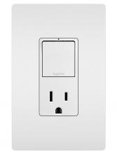 Legrand Radiant RCD38TRW - radiant? Single Pole/3-Way Switch with 15A Tamper-Resistant Outlet, White