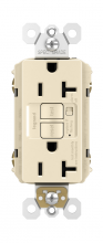 Legrand Radiant 2097TRALA - Specification Grade Tamper-Resistant 20A Duplex Self-Test GFCI Receptacle with Audible Alarm, Light