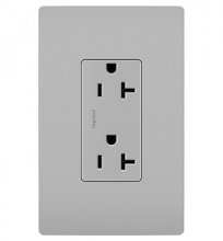 Legrand Radiant TR26352RGRY - radiant? Spec Grade 20A Tamper-Resistant Receptacle, Gray