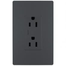 Legrand Radiant 885TRGCC12 - radiant® Tamper-Resistant Outlet, Graphite (12 pack)